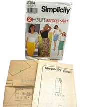 Vintage Simplicity Misses Sarong Skirt Sewing Pattern Size KK 8-14 Uncut - $9.97