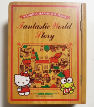 Sanrio Character Town Fantastic World Story Wooden Book Box 1991&#39; Hello Kitty - £167.69 GBP