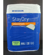 McKesson STAY DRY UNDERPADS Regular Absorbency 23&quot; x 36&quot; 10 Count Dispos... - £9.85 GBP