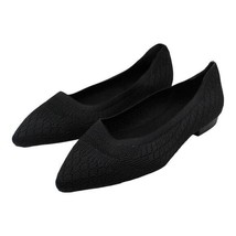 Bella Vita Mireya Flats Women&#39;s Chic Black Knit Slip-On Shoes - £38.64 GBP