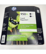 Genuine HP 950XL High Yield 2 Pack Black in Retail Packaging Exp 12/2019... - £22.93 GBP