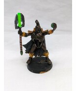 Warhammer 40k Metal Necron Overlord High Lord Miniature Green Rod - $1,111.78 MXN