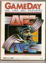 1983 NFL Playoffs Program 49ers Lions - £34.83 GBP