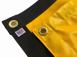 Tarp, Heavy Duty, Yellow, Waterproof, 18 Oz. Vinyl w/ Reinforced Edges - $725.01 MXN+