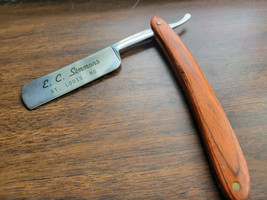 Pride Cutlery E.C. Simmons St. Louis  3.5&quot; Stainless Blade Razor Knife Wood Hand - £26.56 GBP