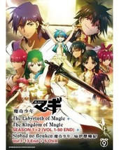 Magi (The Labyrinth of Magic + Kingdom of Magic + Sinbad) ~ English Audio ~ DVD - £26.93 GBP