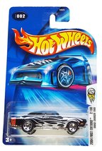 Hot Wheels 2004-002 First Editions 1969 Dodge Charger BLACK w/Flames 1:64 Scale - £9.49 GBP