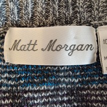 Vintage Matt Morgan Sweater Button Vest Size M Geometric Gray - £17.31 GBP