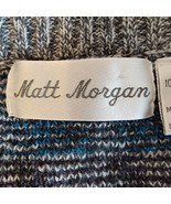 Vintage Matt Morgan Sweater Button Vest Size M Geometric Gray - £17.17 GBP