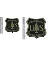 Hot Shot Wildland Fire Crew US Forest Service 2 Patches (2in &amp; 4in) - $18.99