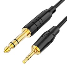 CableCreation 3ft 3.5mm 1/8&quot; Male Stereo to 6.35mm 1/4&quot; Male TRS Stereo Audio Ca - £19.01 GBP