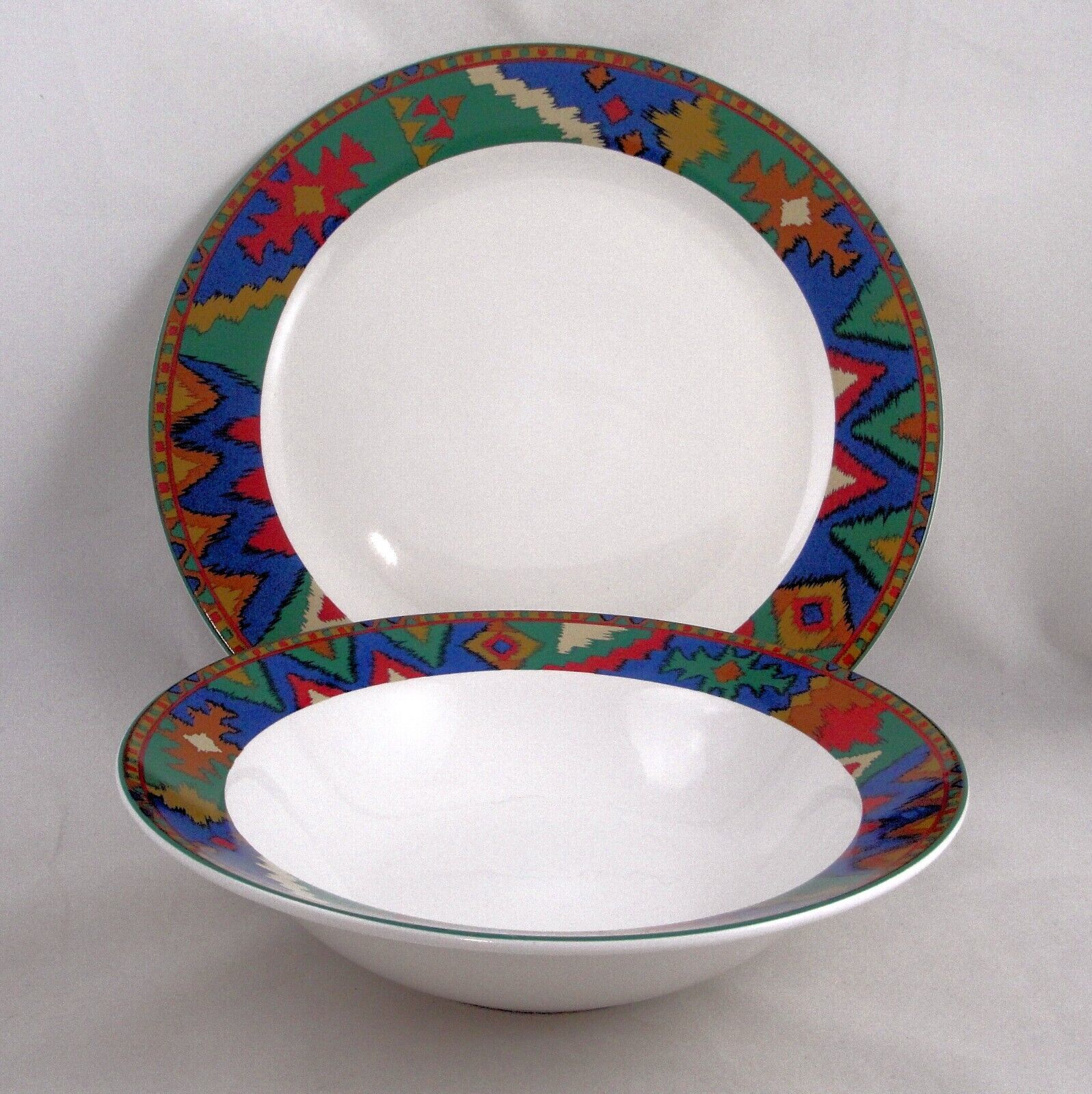 Riviera Van Beers Signature Housewares Red River Stoneware Serving Bowl Platter - $16.17