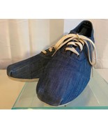 Bob&#39;s Sketchers Ladies SN 51121 Blue Canvas Lace Up&#39;s 100% Leather Insoles - $220.63 MXN