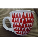 Starbucks 2016 Geometric Red Christmas Tree White Coffee Mug Cup 14 oz - $28.51 CAD