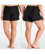 Island Escape Plus Size Swim Shorts Women&#39;s, Size 22W Black NWOT - $20.51 CAD