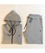 Polo Ralph Lauren Double Knit Tech Fleece Jogger Sweatsuit Grey Black Po... - $330.58 CAD