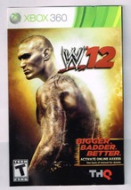 Microsoft XBOX 360 WWE 2012 Replacement Instruction Manual ONLY - $9.75