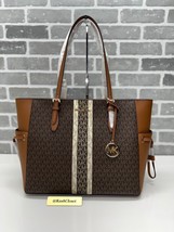 Michael Kors Gilly Tote Large Colorblock Logo Leather Tote Bag -Luggage ... - $199.00
