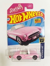 Hot Wheels 1956 Corvette - Barbie Pink #183 - 2023 HW Screen Time - £6.99 GBP
