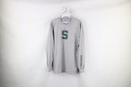 Vtg Nike Mens S Travis Scott Mini Swoosh Michigan State University T-Shirt Gray - £39.52 GBP