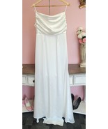 Lulus Dress Women&#39;s Large Lovely Endearment Maxi Wedding White Satin Bac... - $1,463.62 MXN
