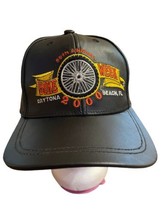 2000 BIKE WEEK Daytona Beach Florida Hat Cap Black Leather 59th Annual R... - £12.11 GBP