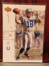 2001 Upper Deck Pros and Prospects Football Card #36 Peyton Manning  HOF Colts - £1.57 GBP
