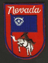 VINTAGE NEVADA EMBROIDERED CLOTH SOUVENIR TRAVEL PATCH - £7.83 GBP