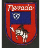 VINTAGE NEVADA EMBROIDERED CLOTH SOUVENIR TRAVEL PATCH - $189.44 MXN