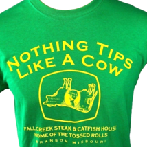 Fall Creek Steakhouse Branson Nothing Tips Like A Cow T-Shirt Medium Men... - £19.18 GBP