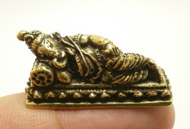 Sleeping Lord Ganesh mini figurine statue Ganesha Ganapati lucky blessing hindu  - £23.06 GBP