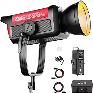 Gvm Pro Sd650B 650W Led Video Light, Studio Light With Bowen Mount, 8130... - $1,851.99