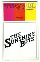 Playbill The Sunshine Boys Jack Albertson Sam Levene 1973 Alan Arkin  - $13.86