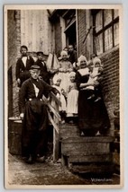 RPPC Netherlands Volendam Family Traditional Costume Boy Sailboat Postcard K27 - £13.46 GBP