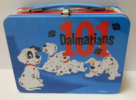 Disney Store 101 Dalmatians Metal Lunch Box Puppy Dog Print - £31.93 GBP