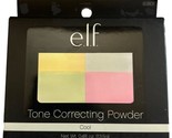 ELF Tone Correcting Powder Compact Pink Blue Yellow Green #83801 COOL Ne... - $25.73