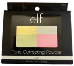 ELF Tone Correcting Powder Compact Pink Blue Yellow Green #83801 COOL Ne... - $25.73