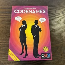 Codenames Party Board Game Word Dedication Secret Agent 2-8+ 15 Mins Complete - $8.91