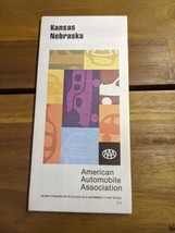 Vintage 1979-80 AAA Kansas Nebraska Vintage Travel Brochure Map - £19.45 GBP