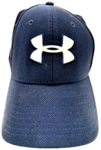 Under Armour UA Classic Blitzing stretch fit Blue &amp; White Embroidered LG... - $160.39 MXN