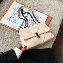 Hot Sale Chain Quilted Crossbody Bags for Women  ed Small Unique Lock Handbag La - £34.36 GBP