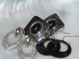 Vintage Lot of 3 Silvertone Oval Doorknocker Rectangle with Oval Black Cab &amp; - £6.85 GBP