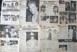 Don Johnson ~ Fourteen (14) B&amp;W Vintage Articles From 1985-1987 ~ Clippings - £7.09 GBP