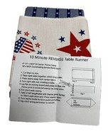 Stars &amp; Stripes 10 Minute Reverse Table Runner  Quilting Kit NEW - $264.91 MXN