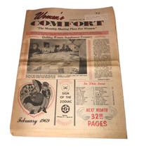 Womens Comfort Feb 1969 Newspaper Tower Press Quilting Women Supplement ... - £10.85 GBP