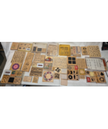 HUGE LOT Wood Mounted Rubber Stamps Stampin&#39; Up and Other Brands 161 - $135.38 CAD