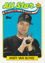 1989 Topps All-Star Andy Van Slyke #392 Pittsburgh Pirates Cardinals - £1.39 GBP