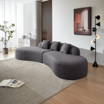 Modern Curved Sectional Sofa | 5-Seater Couch | Living Room - $840.99