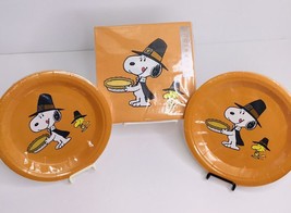 Lot 3 - 1 Lunch Napkins &amp; 2 - 7” Plates Snoopy &amp; WOODSTOCK - £19.30 GBP