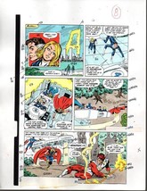 Marvel Avengers 301 color guide art page 8: Captain America/Thor/Fantast... - $60.64